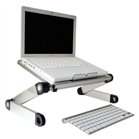 UNCAGED ERGONOMICS 14X10 Lightweight Laptop Stand, WEL-SILVER WEL-SILVER